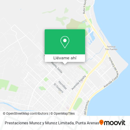 Mapa de Prestaciones Munoz y Munoz Limitada