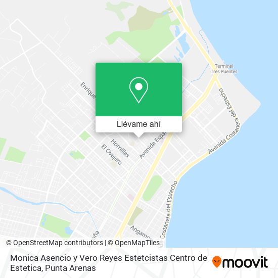 Mapa de Monica Asencio y Vero Reyes Estetcistas Centro de Estetica