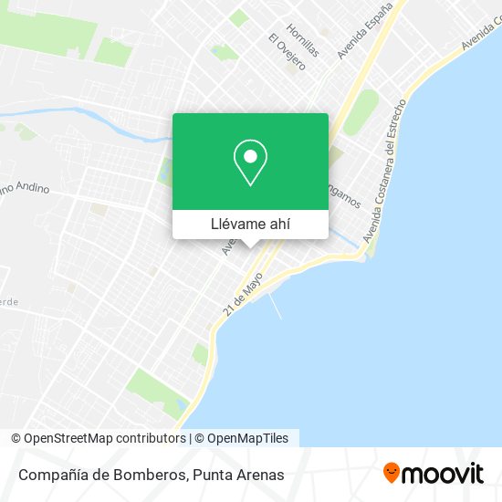 Mapa de Compañía de Bomberos