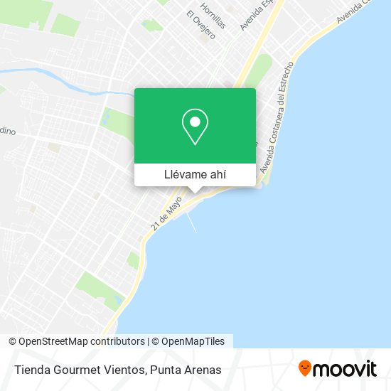 Mapa de Tienda Gourmet Vientos