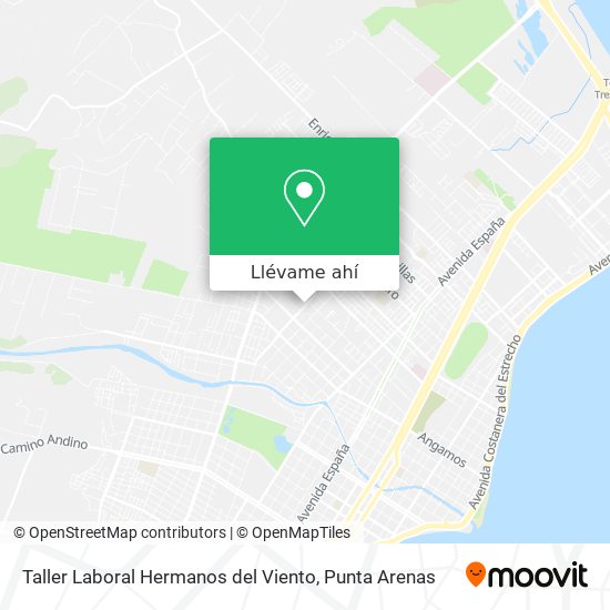 Mapa de Taller Laboral Hermanos del Viento