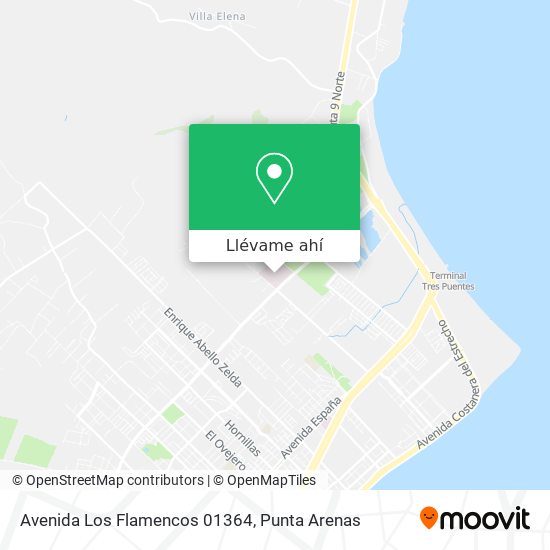 Mapa de Avenida Los Flamencos 01364