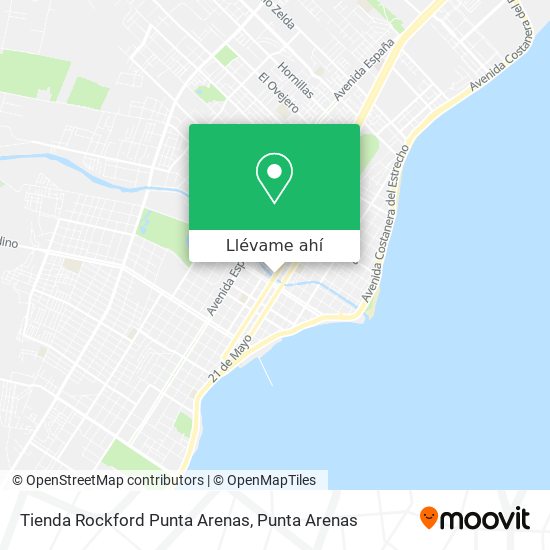 Mapa de Tienda Rockford Punta Arenas