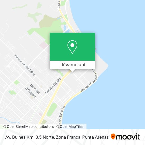 Mapa de Av. Bulnes Km. 3,5 Norte, Zona Franca