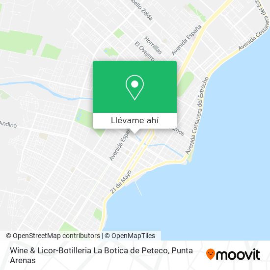 Mapa de Wine & Licor-Botilleria La Botica de Peteco