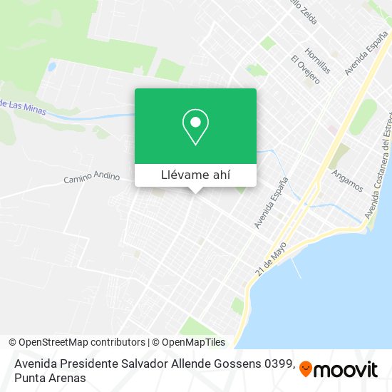 Mapa de Avenida Presidente Salvador Allende Gossens 0399