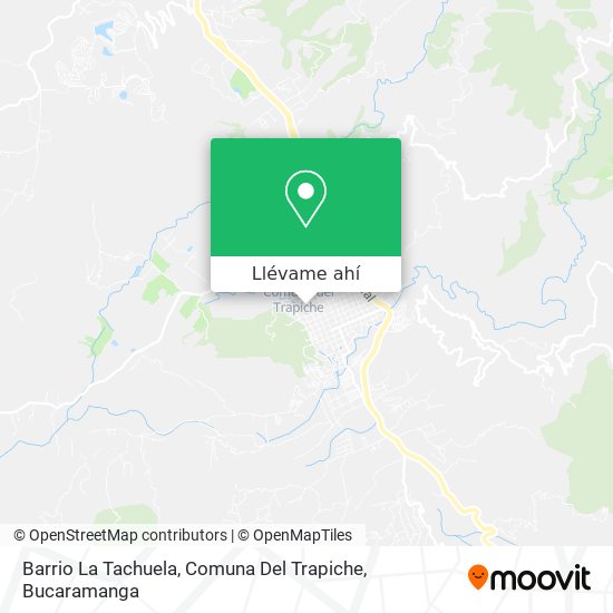 Mapa de Barrio La Tachuela, Comuna Del Trapiche
