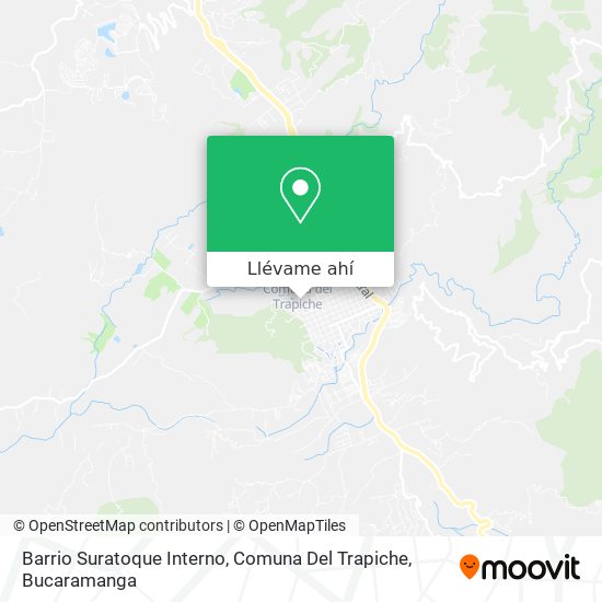 Mapa de Barrio Suratoque Interno, Comuna Del Trapiche