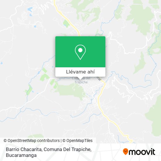 Mapa de Barrio Chacarita, Comuna Del Trapiche