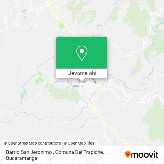 Mapa de Barrio San Jeronimo , Comuna Del Trapiche
