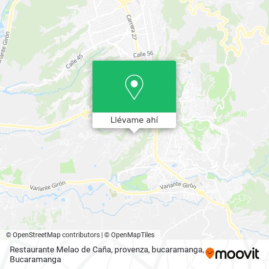 Mapa de Restaurante Melao de Caña, provenza, bucaramanga