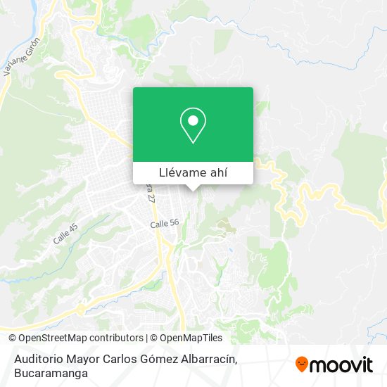 Mapa de Auditorio Mayor Carlos Gómez Albarracín