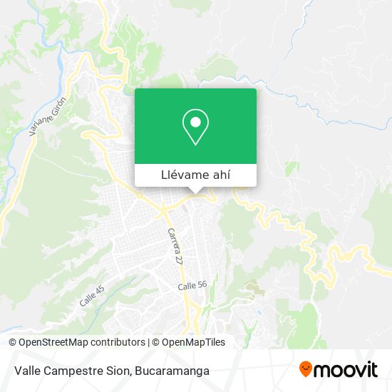 Mapa de Valle Campestre Sion