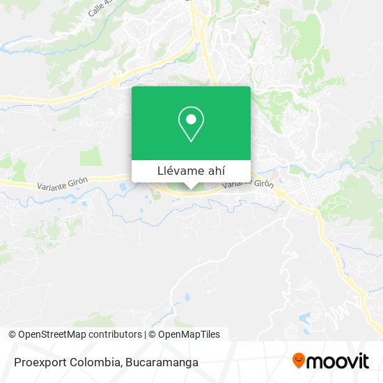 Mapa de Proexport Colombia