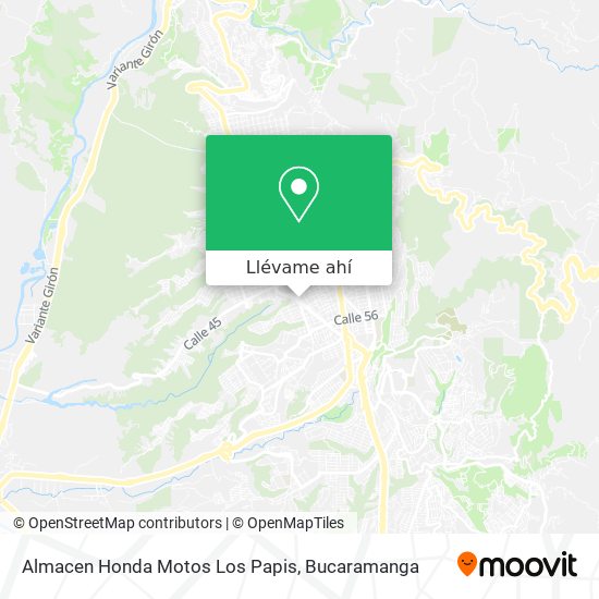 Mapa de Almacen Honda Motos Los Papis