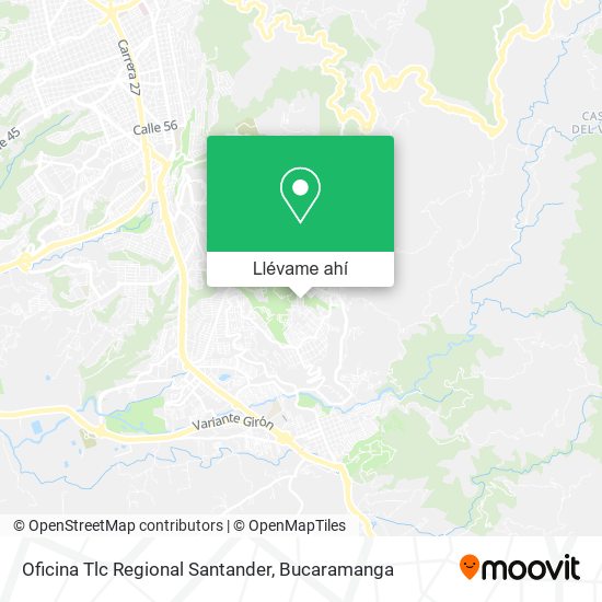 Mapa de Oficina Tlc Regional Santander