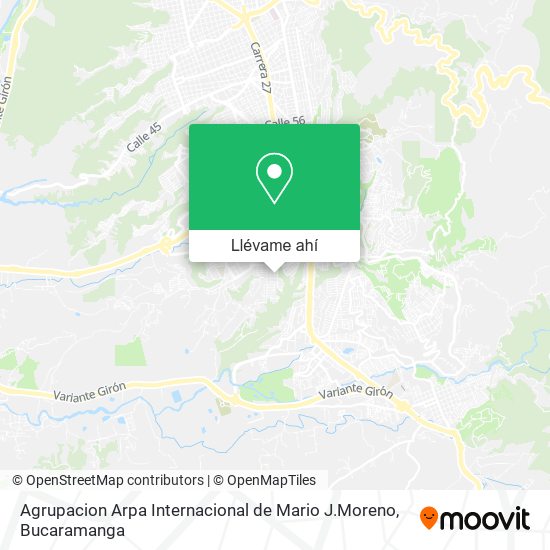 Mapa de Agrupacion Arpa Internacional de Mario J.Moreno