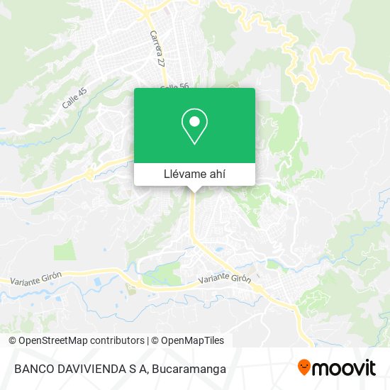 Mapa de BANCO DAVIVIENDA S A