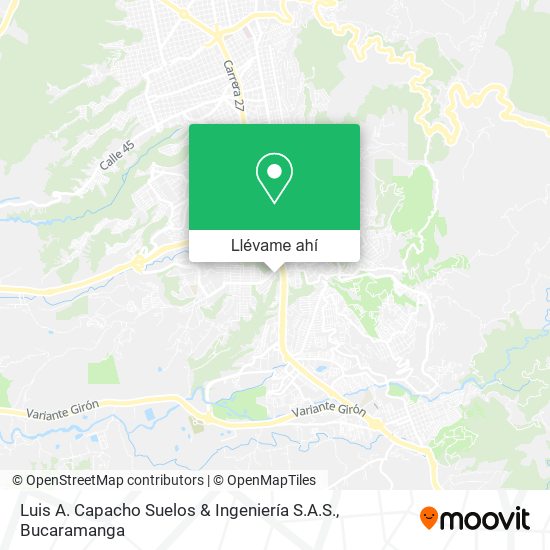 Mapa de Luis A. Capacho Suelos & Ingeniería S.A.S.