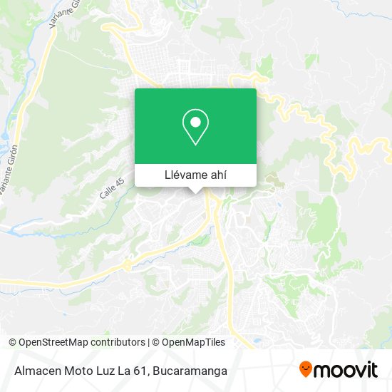 Mapa de Almacen Moto Luz La 61
