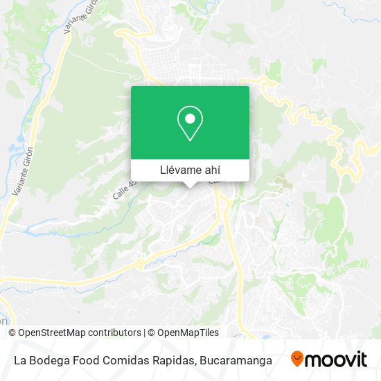 Mapa de La Bodega Food Comidas Rapidas