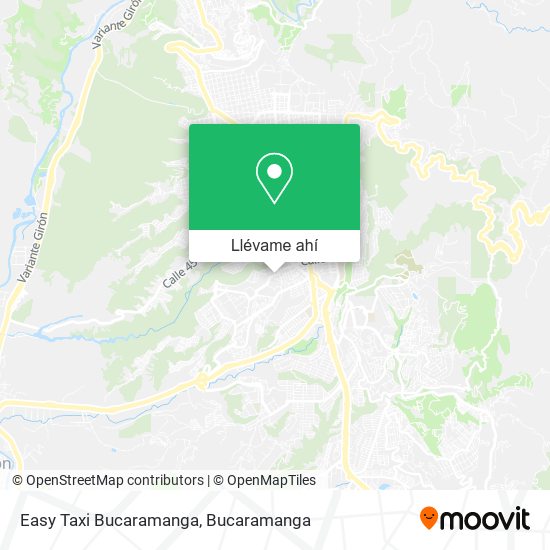 Mapa de Easy Taxi Bucaramanga
