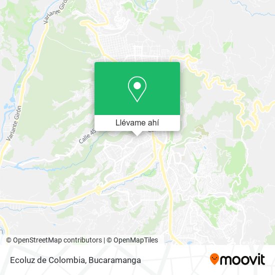 Mapa de Ecoluz de Colombia