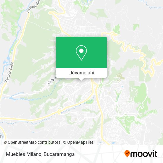 Mapa de Muebles Milano