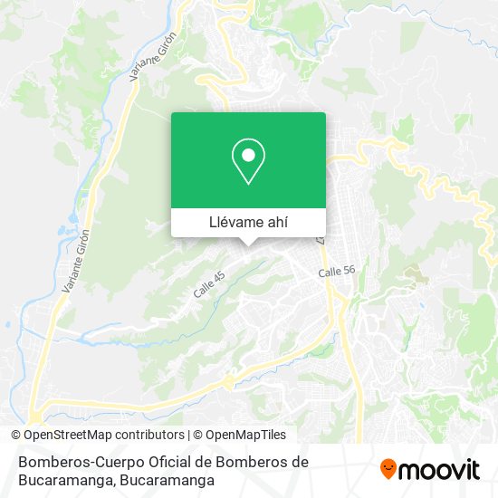 Mapa de Bomberos-Cuerpo Oficial de Bomberos de Bucaramanga