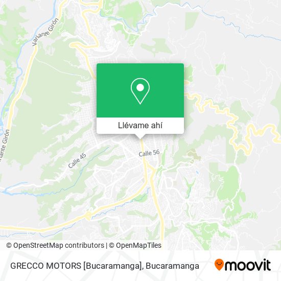 Mapa de GRECCO MOTORS [Bucaramanga]