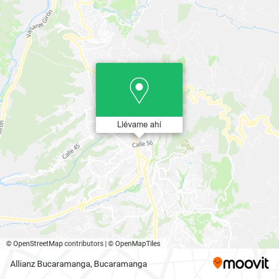 Mapa de Allianz Bucaramanga