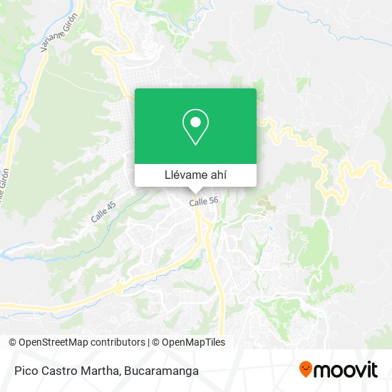 Mapa de Pico Castro Martha