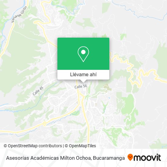 Mapa de Asesorías Académicas Milton Ochoa