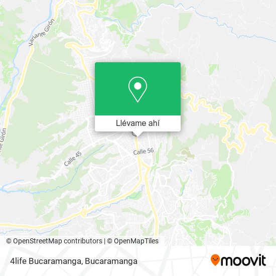 Mapa de 4life Bucaramanga