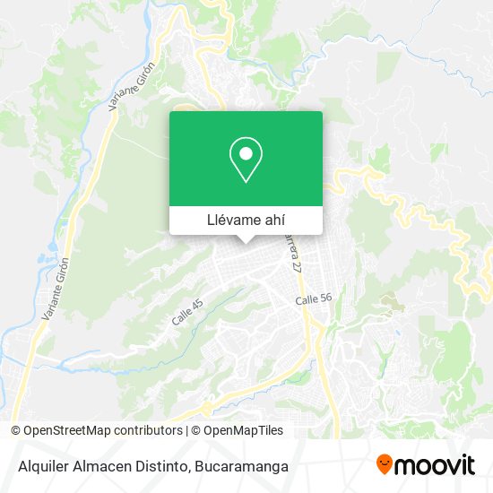 Mapa de Alquiler Almacen Distinto