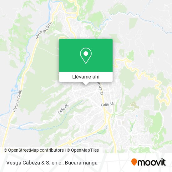 Mapa de Vesga Cabeza & S. en c.
