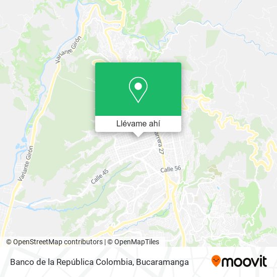 Mapa de Banco de la República Colombia
