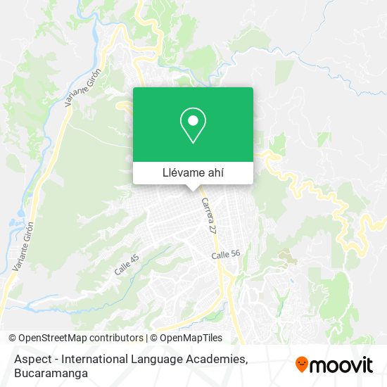 Mapa de Aspect - International Language Academies
