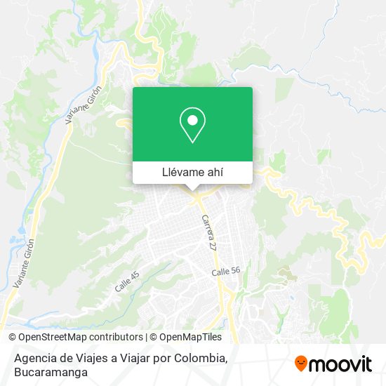 Mapa de Agencia de Viajes a Viajar por Colombia