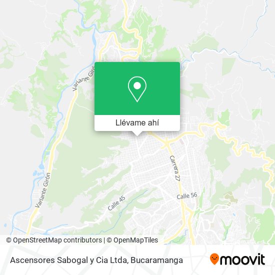 Mapa de Ascensores Sabogal y Cia Ltda