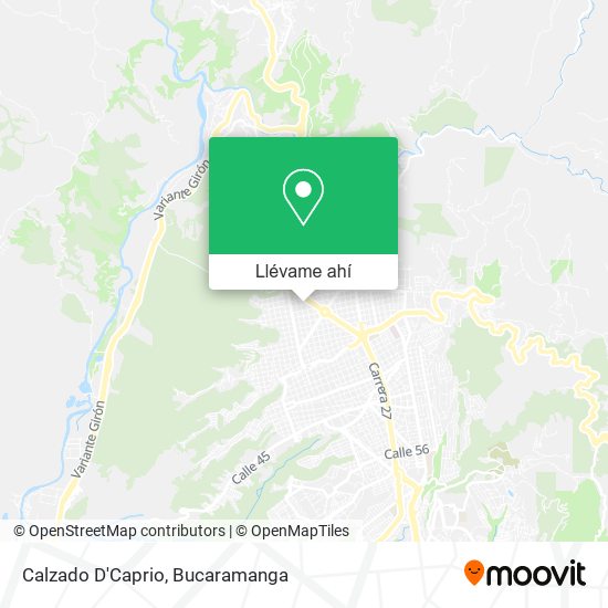Mapa de Calzado D'Caprio