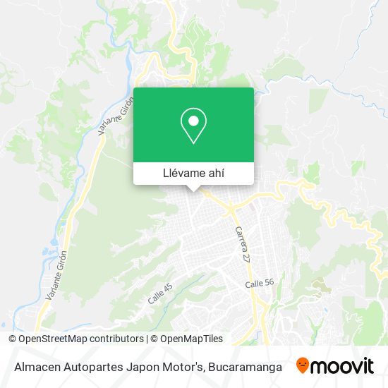Mapa de Almacen Autopartes Japon Motor's