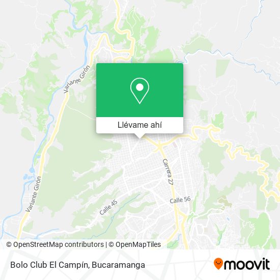 Mapa de Bolo Club El Campín