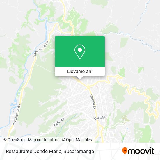 Mapa de Restaurante Donde María