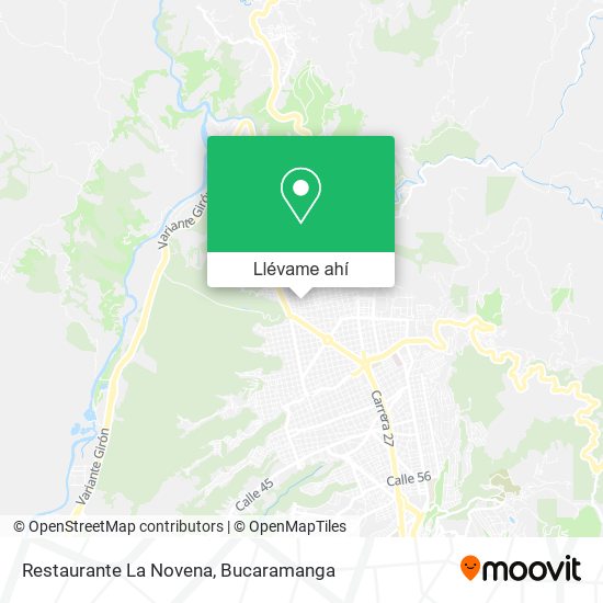 Mapa de Restaurante La Novena