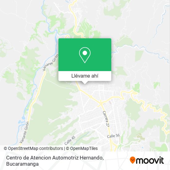 Mapa de Centro de Atencion Automotriz Hernando
