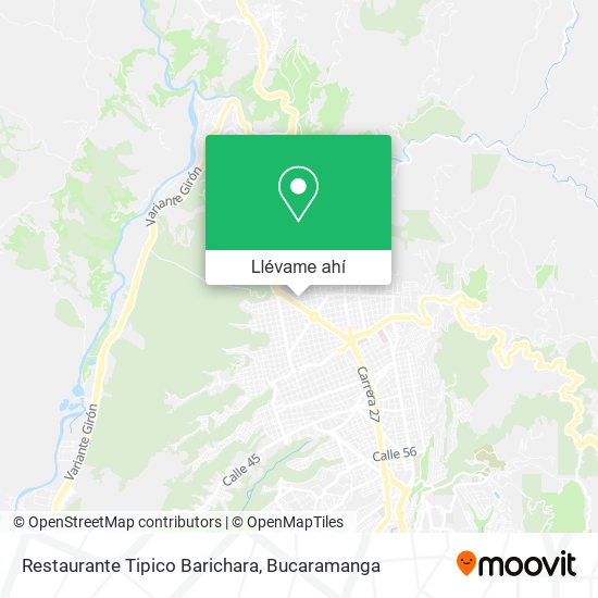 Mapa de Restaurante Tipico Barichara