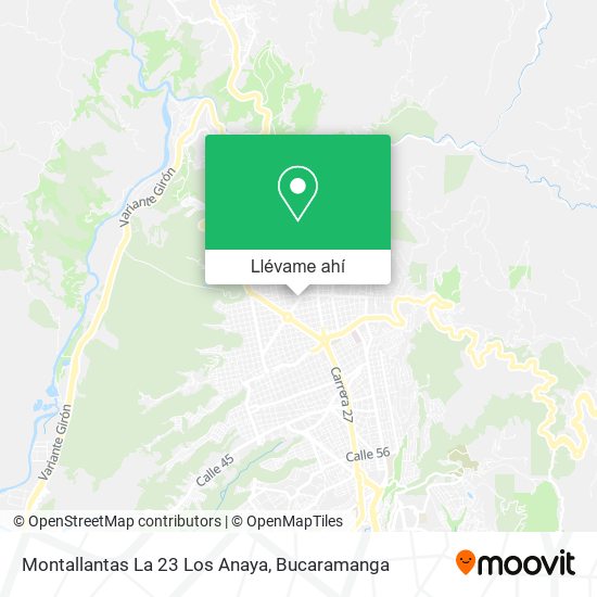 Mapa de Montallantas La 23 Los Anaya