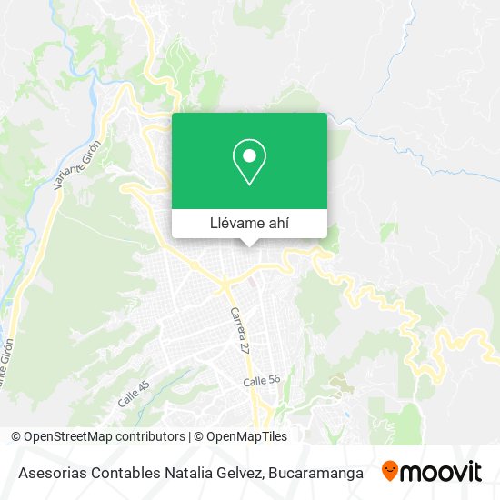 Mapa de Asesorias Contables Natalia Gelvez