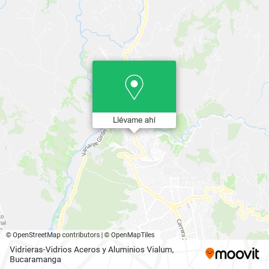 Mapa de Vidrieras-Vidrios Aceros y Aluminios Vialum